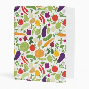 Food on a white background mini binder