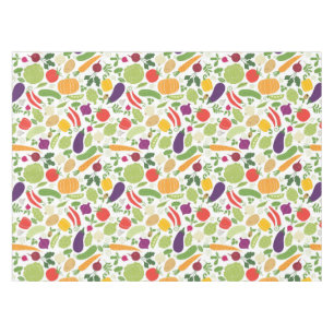 Food on a white background tablecloth