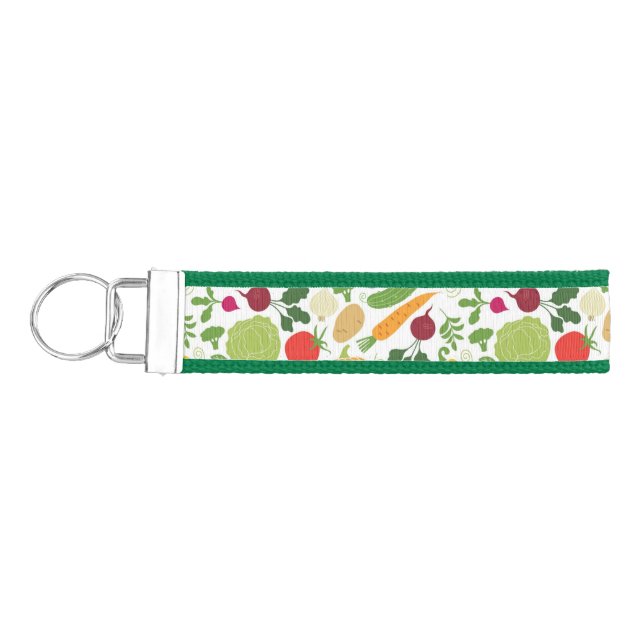 Food on a white background wrist keychain (Keys on Left)