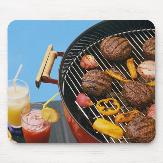 Food on grill mouse pad (Front)
