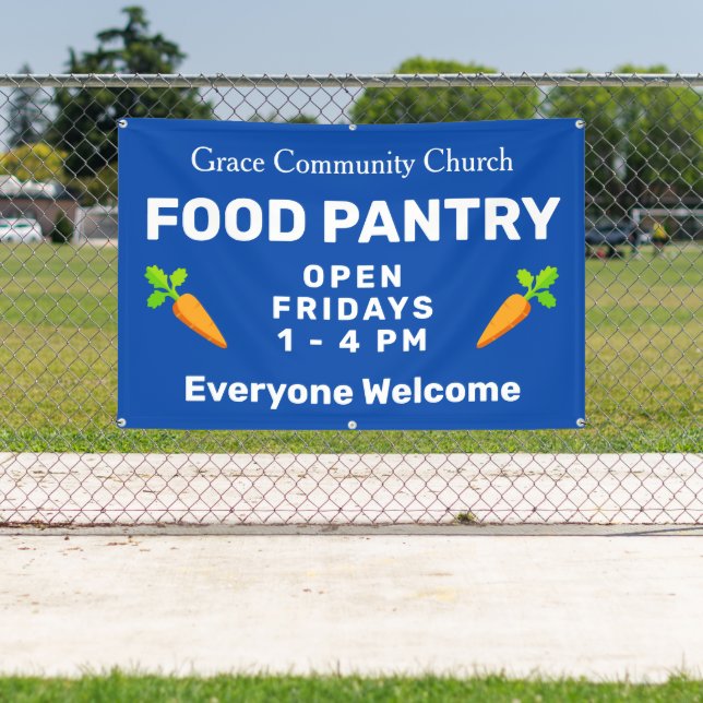 Food Pantry Church Banner (Insitu)