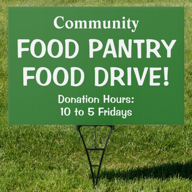 Food Pantry Food Drive Sign (Insitu)