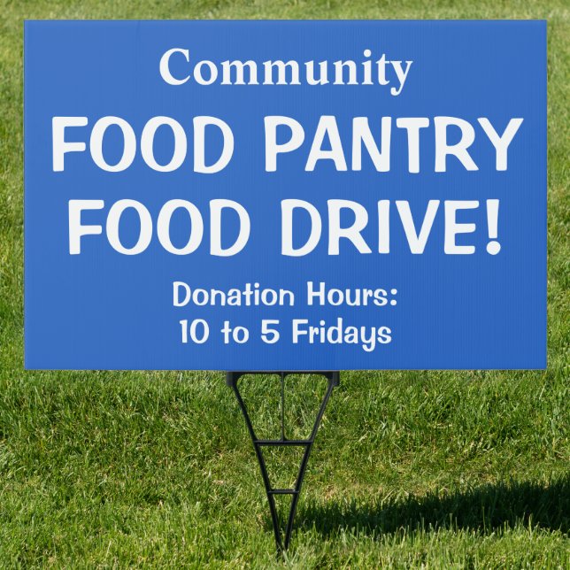 Food Pantry Food Drive Sign (Insitu)