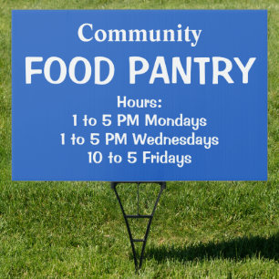 Food Pantry Sign