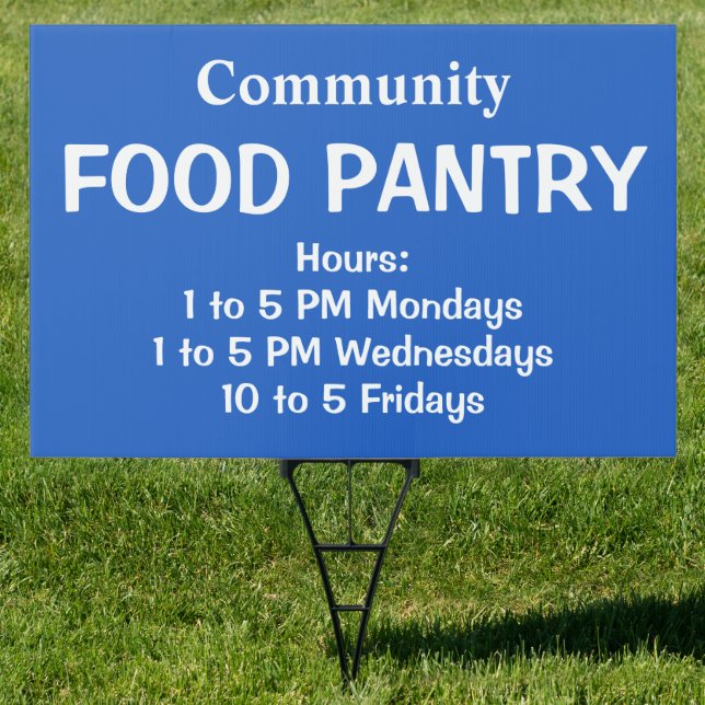 Food Pantry Sign (Insitu)