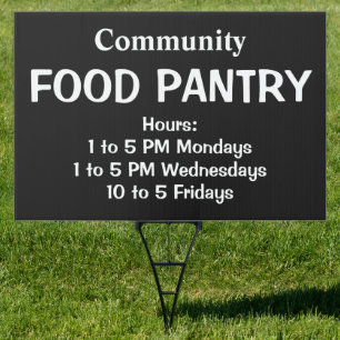 Food Pantry Sign
