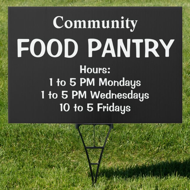 Food Pantry Sign (Insitu)