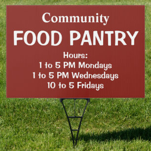 Food Pantry Sign