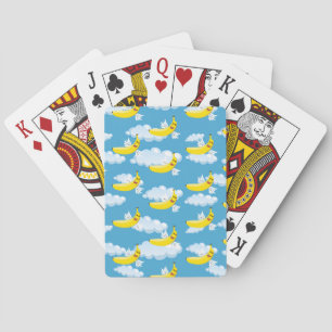 Food Party Cartoon Bananas Poker Cards