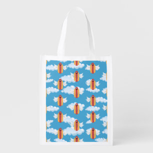 Food Party Cartoon Hot Dog Grocery Bag