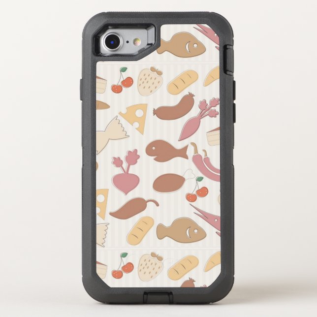 Food Pattern 2 2 Otterbox iPhone Case (Back)