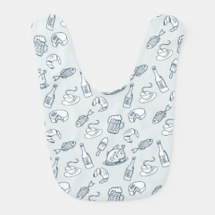 Food Pattern 2 Bib