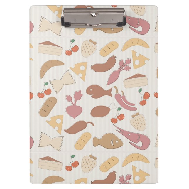 Food Pattern 2 Clipboard (Front)