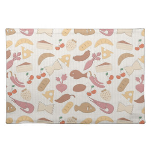 Food Pattern 2 Cloth Placemat