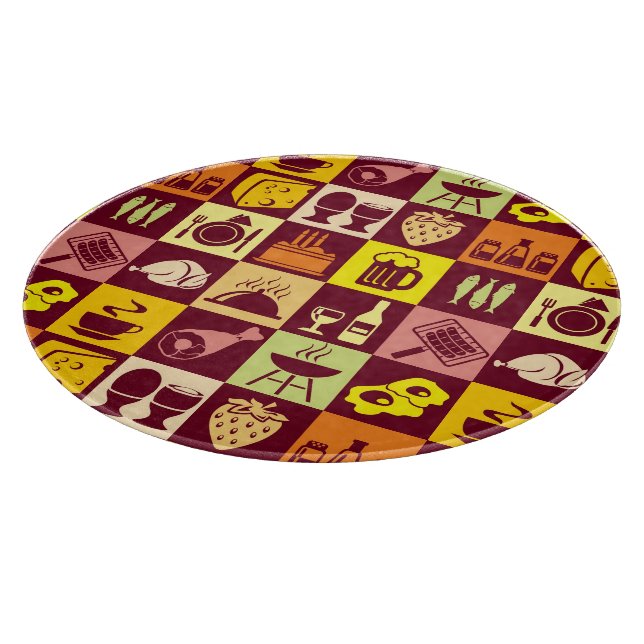 Food Pattern 2 Cutting Board (Corner)
