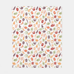 Food Pattern 2 Fleece Blanket