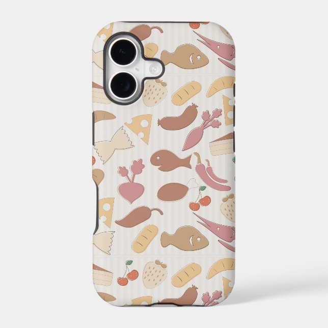 Food Pattern 2 Iphone Case (Back)