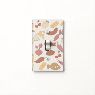 Food Pattern 2 Light Switch Cover