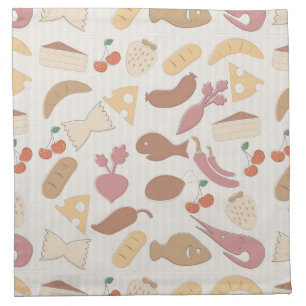 Food Pattern 2 Napkin