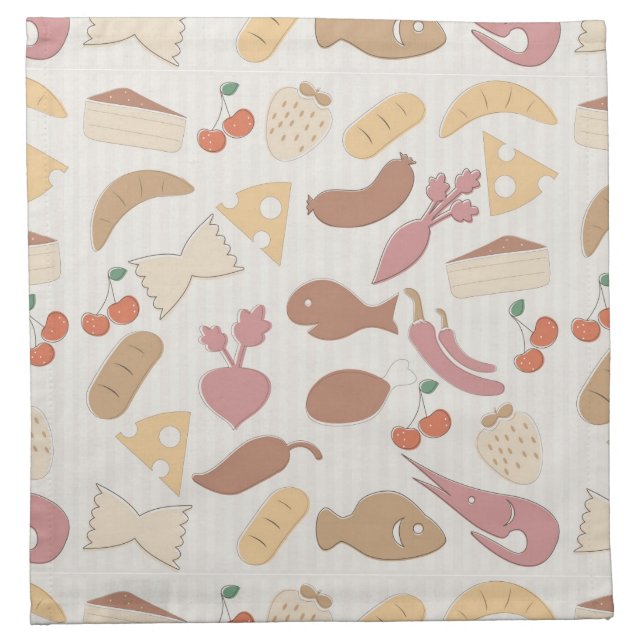 Food Pattern 2 Napkin (Front)