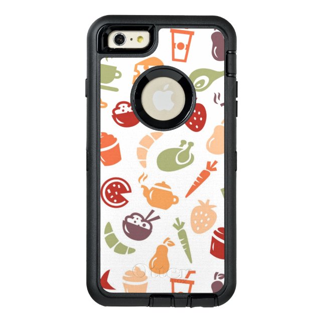 Food Pattern 2 Otterbox iPhone Case (Back)