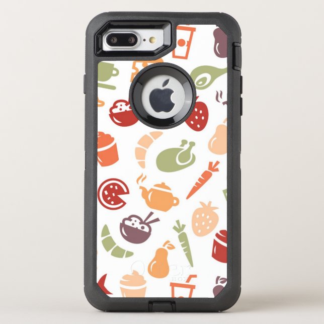 Food Pattern 2 Otterbox iPhone Case (Back)