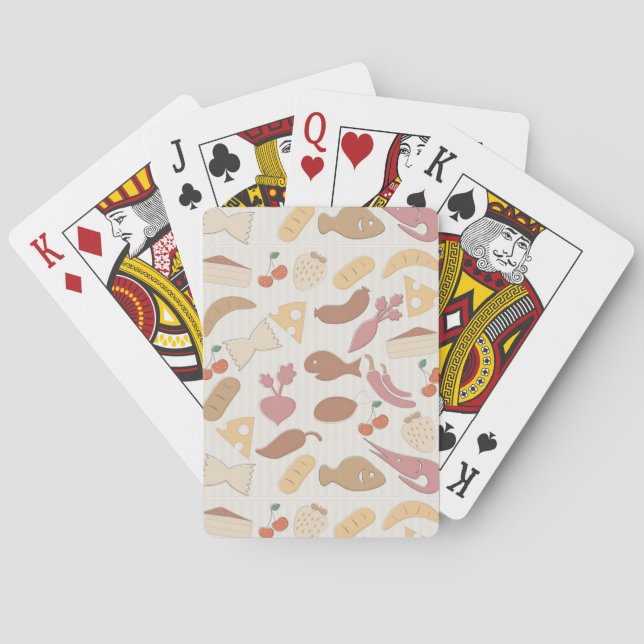 Food Pattern 2 Poker Cards (Back)