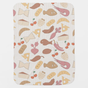 Food Pattern 2 Swaddle Blanket