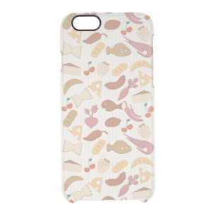 Food Pattern 2 Clear iPhone 6/6S Case