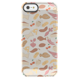 Food Pattern 2 Clear iPhone SE/5/5s Case