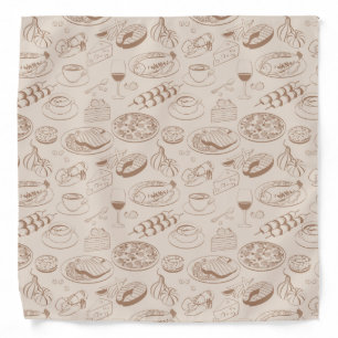 Food Pattern 3 Bandana