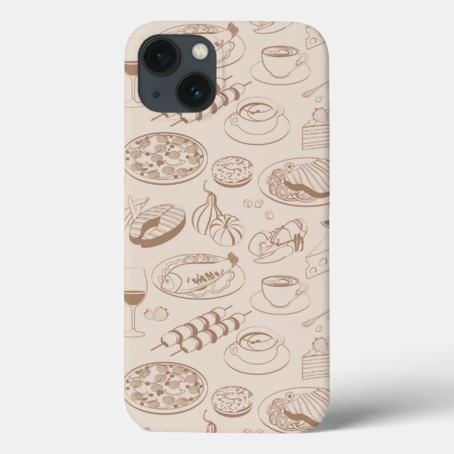 Food Pattern 3 Case-Mate iPhone Case (Back)