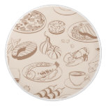 Food Pattern 3 Ceramic Knob