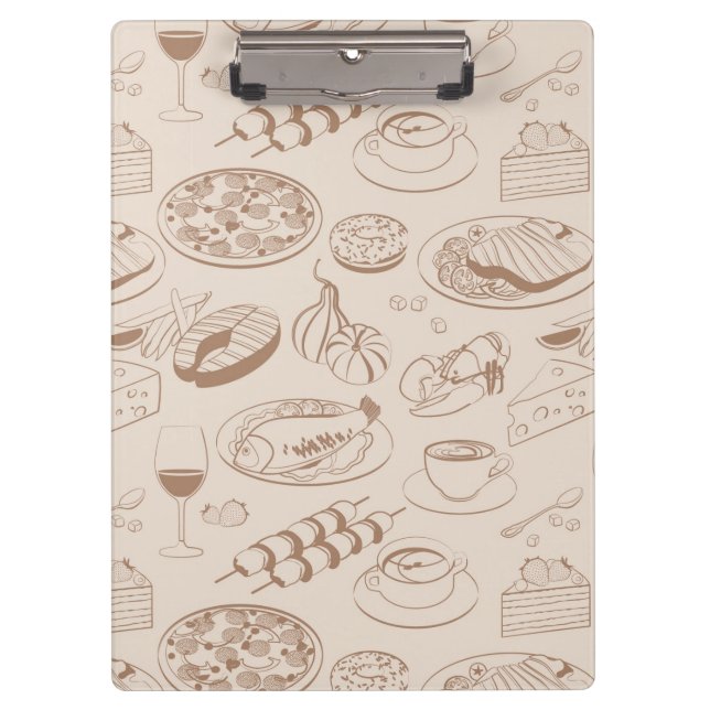 Food Pattern 3 Clipboard (Front)