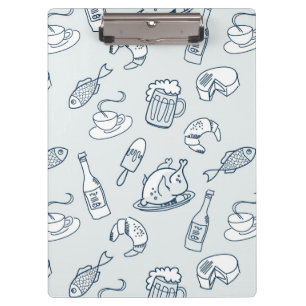 Food Pattern 3 Clipboard