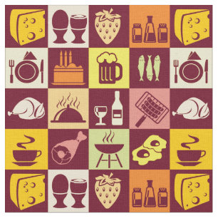 Food Pattern 3 Fabric