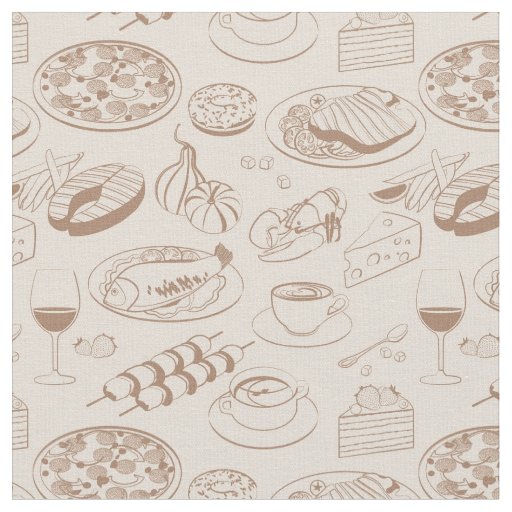 Food Pattern 3 Fabric