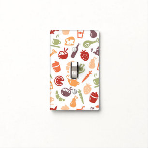 Food Pattern 3 Light Switch Cover