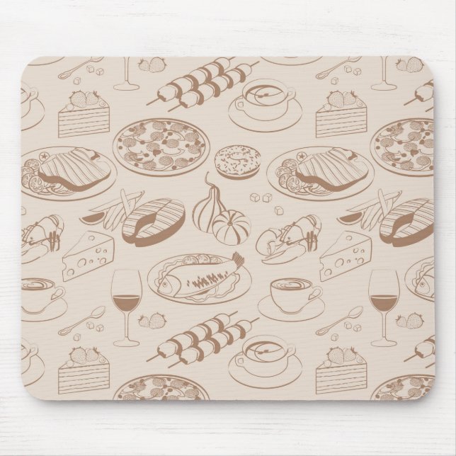 Food Pattern 3 Mouse Pad (Front)