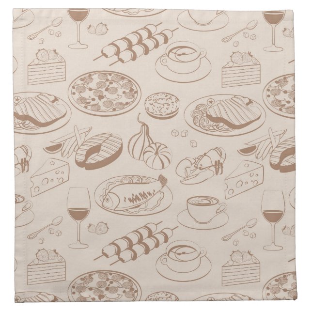 Food Pattern 3 Napkin (Front)