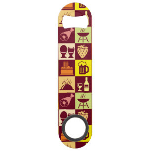 Food Pattern 3 Speed Bottle Opener
