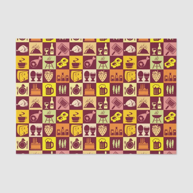 Food Pattern 3 Tissue Paper (Front)