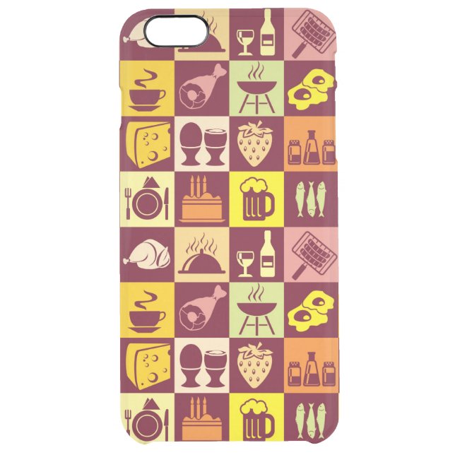 Food Pattern 3 Uncommon iPhone Case (Back)