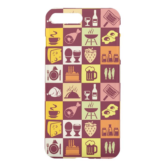 Food Pattern 3 Uncommon iPhone Case (Back)