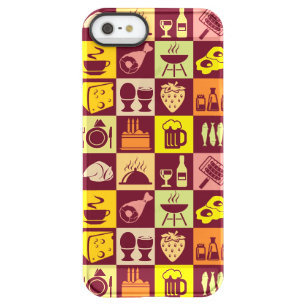 Food Pattern 3 Permafrost iPhone SE/5/5s Case