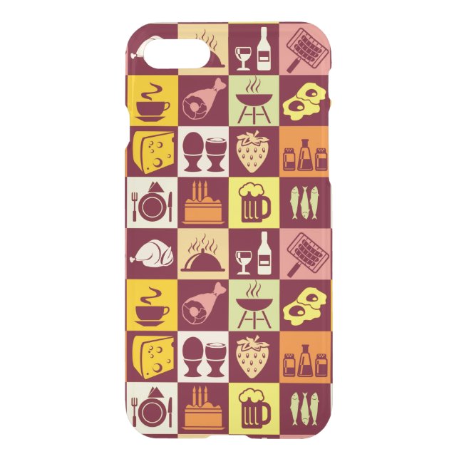 Food Pattern 3 Uncommon iPhone Case (Back)