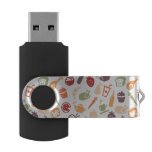 Food Pattern 3 USB Flash Drive