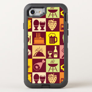 Food Pattern 4 OtterBox Defender iPhone SE/8/7 Case