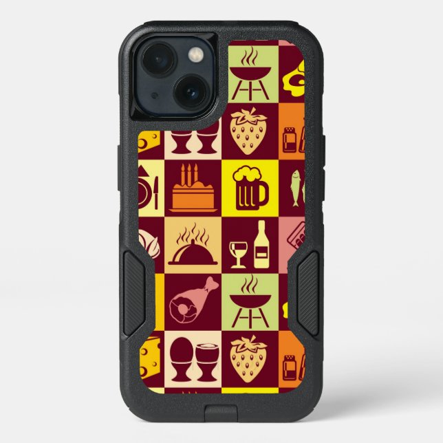 Food Pattern 4 Otterbox iPhone Case (Back)