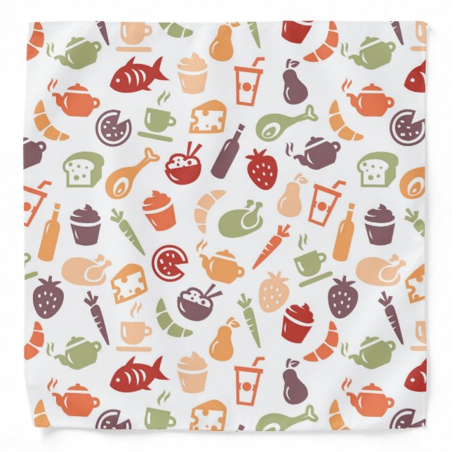 Food Pattern Bandana (Front)